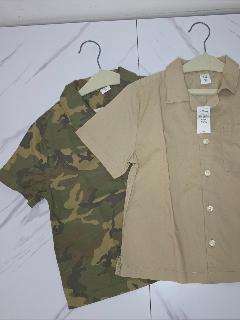 Toddler Gap 2 Pk Beige & Camoflauge Size 5T | Brand New ✨️
